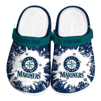 Custom Seattle Mariners Splash Art Crocs Best selling