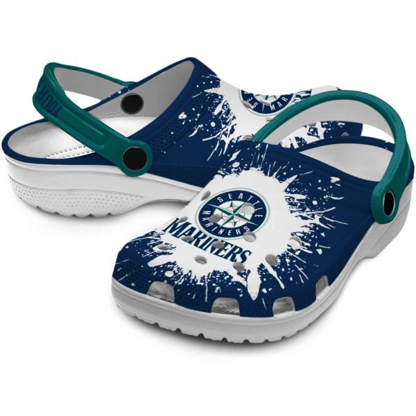 Custom Seattle Mariners Splash Art Crocs Latest Model