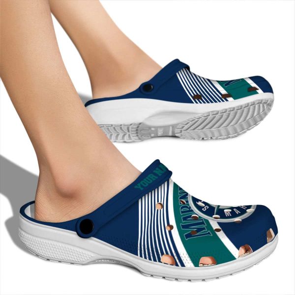 Custom Seattle Mariners Vibrant Dual Tone Crocs High quality