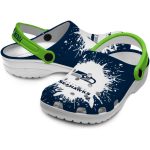 Custom Seattle Seahawks Splash Art Crocs Best selling