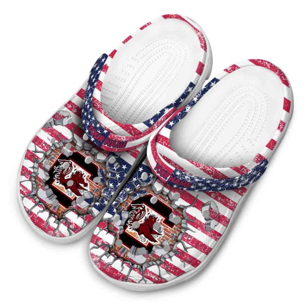 Custom South Carolina Gamecocks Freedom Splinter Crocs Trendy