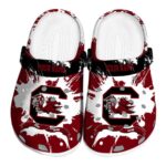 Custom South Carolina Gamecocks Splatter Pattern Crocs Best selling