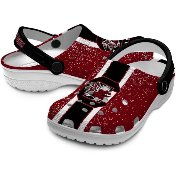 Custom South Carolina Gamecocks Vertical Stripes Crocs Latest Model