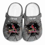 Custom St Louis Cardinals Cracked Ground Texture Crocs Best selling
