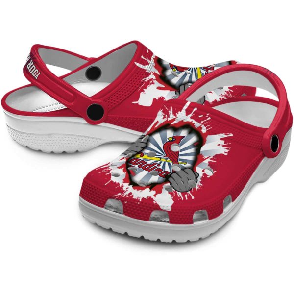 Custom St Louis Cardinals Gripping Hand Crocs Latest Model