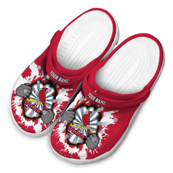 Custom St Louis Cardinals Gripping Hand Crocs Trendy