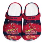 Custom St Louis Cardinals Paint Splatter Graphics Crocs Best selling