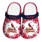 Custom St Louis Cardinals Splash Art Crocs Best selling