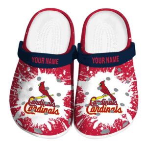 Custom St Louis Cardinals Splash Art Crocs Best selling