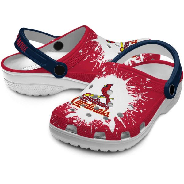 Custom St Louis Cardinals Splash Art Crocs Latest Model