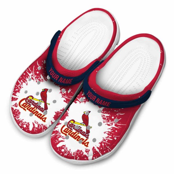Custom St Louis Cardinals Splash Art Crocs Trendy