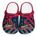 Custom St Louis Cardinals Star Spangled Graphic Crocs Best selling