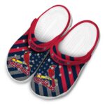 Custom St Louis Cardinals Star Spangled Graphic Crocs Best selling