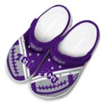 Custom TCU Horned Frogs Football Motif Crocs Best selling