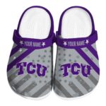 Custom TCU Horned Frogs Star Spangled Graphic Crocs Best selling