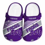 Custom TCU Horned Frogs Vibrant Dual Tone Crocs Best selling