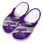 Custom TCU Horned Frogs Vibrant Dual Tone Crocs Best selling