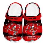 Custom Tampa Bay Buccaneers Paint Splatter Graphics Crocs Best selling