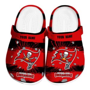 Custom Tampa Bay Buccaneers Paint Splatter Graphics Crocs Best selling