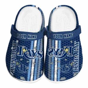 Custom Tampa Bay Rays Contrasting Stripes Crocs Best selling