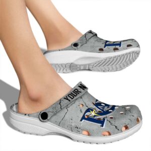 Custom Tampa Bay Rays Cracked Texture Crocs High quality