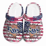 Custom Tampa Bay Rays Freedom Splinter Crocs Best selling