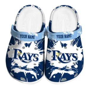 Custom Tampa Bay Rays Splatter Pattern Crocs Best selling