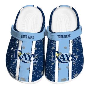 Custom Tampa Bay Rays Vertical Stripes Crocs Best selling