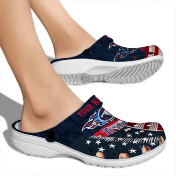 Custom Tennessee Titans Star Spangled Side Pattern Crocs High quality