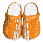 Custom Tennessee Volunteers Contrasting Stripes Crocs Best selling