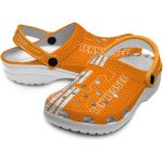 Custom Tennessee Volunteers Contrasting Stripes Crocs Best selling