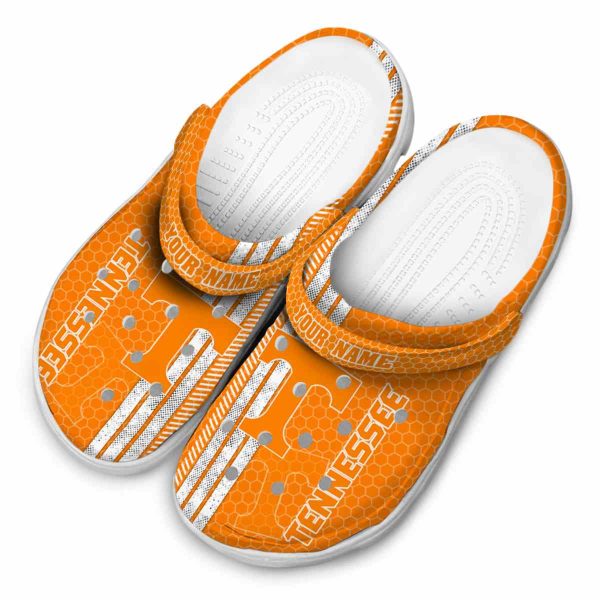 Custom Tennessee Volunteers Contrasting Stripes Crocs Trendy