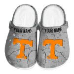 Custom Tennessee Volunteers Cracked Texture Crocs Best selling