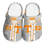 Custom Tennessee Volunteers Pinstripe Pattern Crocs Best selling