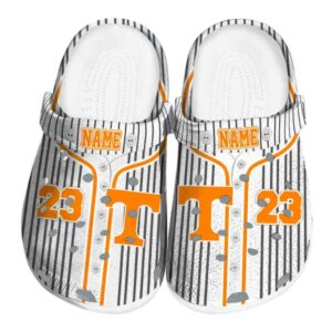 Custom Tennessee Volunteers Pinstripe Pattern Crocs Best selling
