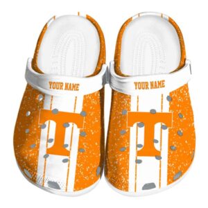 Custom Tennessee Volunteers Vertical Stripes Crocs Best selling