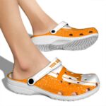 Custom Tennessee Volunteers Vertical Stripes Crocs Best selling
