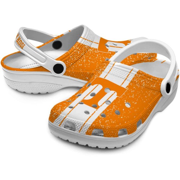 Custom Tennessee Volunteers Vertical Stripes Crocs Latest Model
