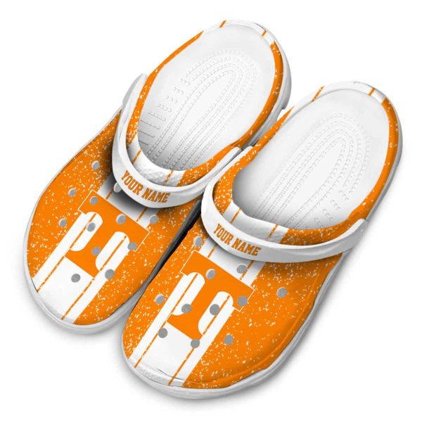Custom Tennessee Volunteers Vertical Stripes Crocs Trendy