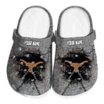Custom Texas Longhorns Cracked Ground Texture Crocs Best selling