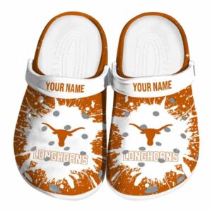 Custom Texas Longhorns Splash Art Crocs Best selling