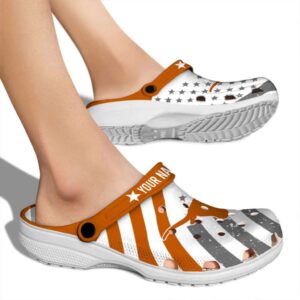 Custom Texas Longhorns Star Spangled Graphic Crocs High quality