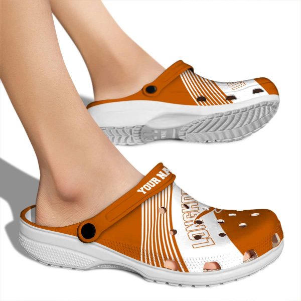 Custom Texas Longhorns Vibrant Dual Tone Crocs High quality
