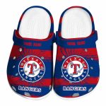 Custom Texas Rangers Paint Splatter Graphics Crocs Best selling