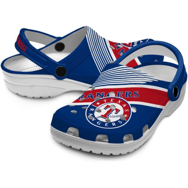 Custom Texas Rangers Vibrant Dual Tone Crocs Latest Model