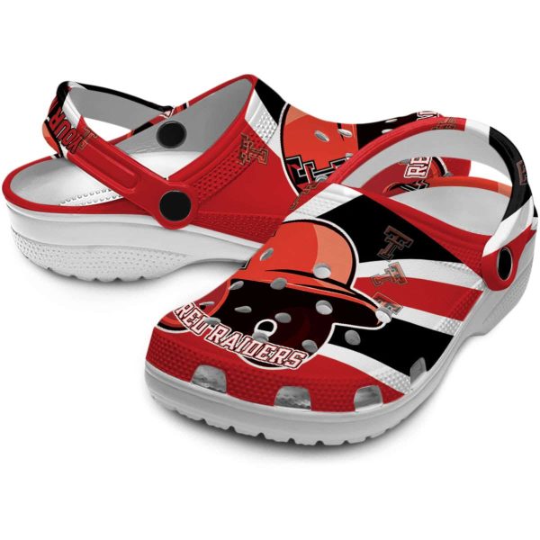 Custom Texas Tech Red Raiders Baseball Helmet Crocs Latest Model