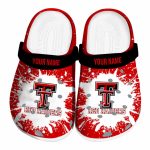 Custom Texas Tech Red Raiders Splash Art Crocs Best selling