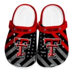 Custom Texas Tech Red Raiders Star Spangled Graphic Crocs Best selling