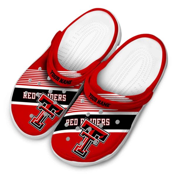 Custom Texas Tech Red Raiders Vibrant Dual Tone Crocs Trendy