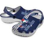 Custom Toronto Blue Jays Contrasting Stripes Crocs Best selling